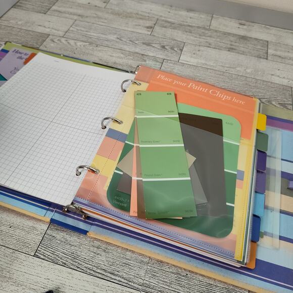 Color Solutions Journal from Home Depot BINDER Home Interior Design Organizer - Picture 7 of 14